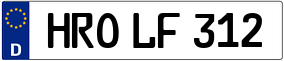 Trailer License Plate